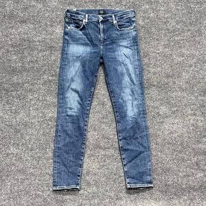 Citizens Of Humanity Jeans Womens 29 Blue Rocket Ankle Mid Rise Skinny Stretch